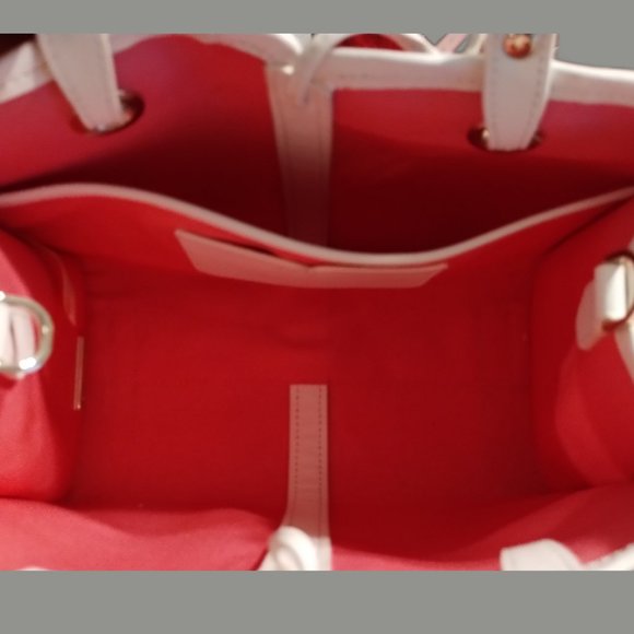 KATE SPADE HIBISCUS TEA SAM CANVAS PLUNGE MEDIUM SATCHEL - USED - Picture 4 of 7